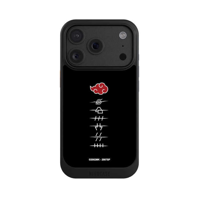 iPhone 18 Pro NIVOcore Symboles des membres de l'Akatsuki noirs