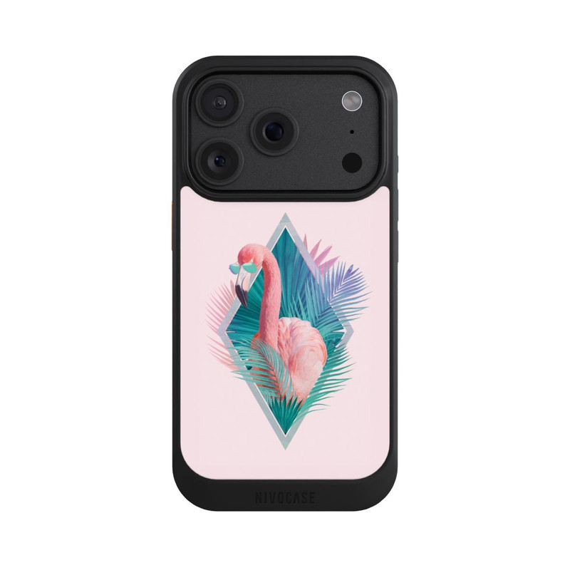 iPhone 18 Pro NIVOcore Feuilles tropicales Flamant