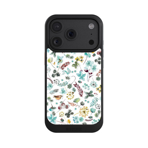 Apple iPhone 18 Pro NIVOcore Papillon botanique Nature Bleu