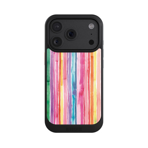 Apple iPhone 18 Pro NIVOcore Camouflage Rayures arc-en-ciel
