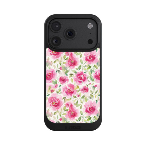 Apple iPhone 18 Pro NIVOcore Aquarell Frische Rosen