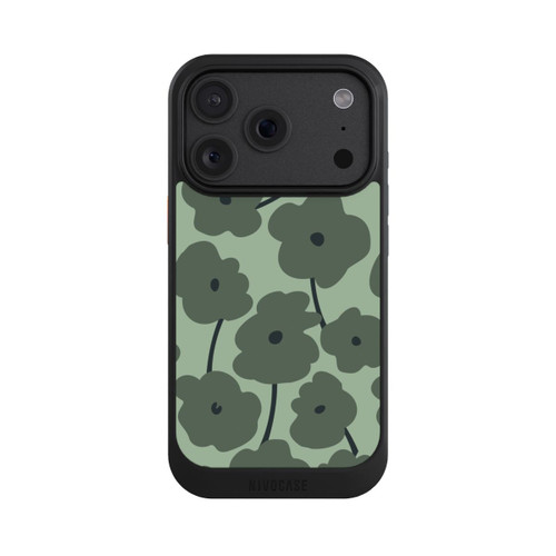 Apple iPhone 18 Pro NIVOcore Fleurs Minimalistes Vertes