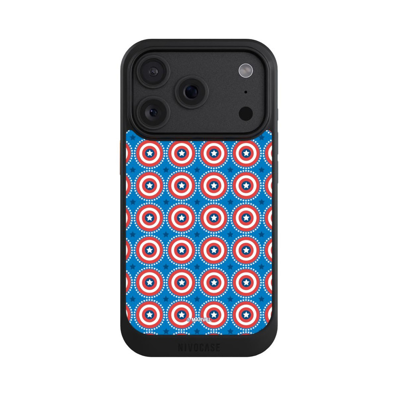iPhone 18 Pro NIVOcore Captain American Shield Pattern