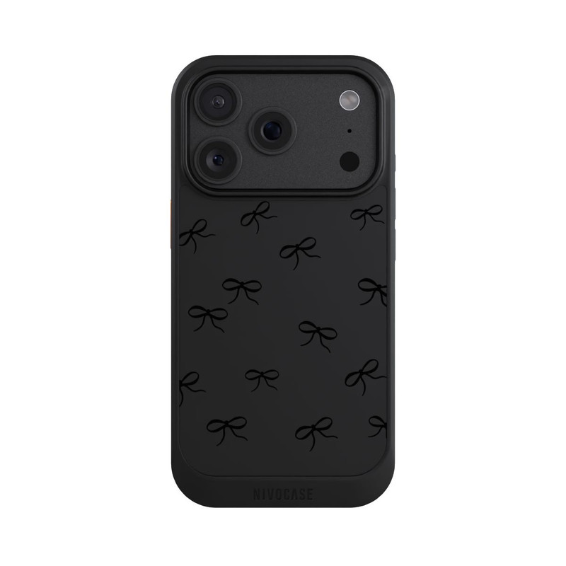 iPhone 18 Pro NIVOcore Schleifen Muster Schwarz Transparent