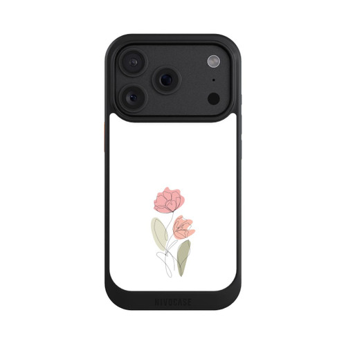 Apple iPhone 18 Pro NIVOcore Flower Line Art Red