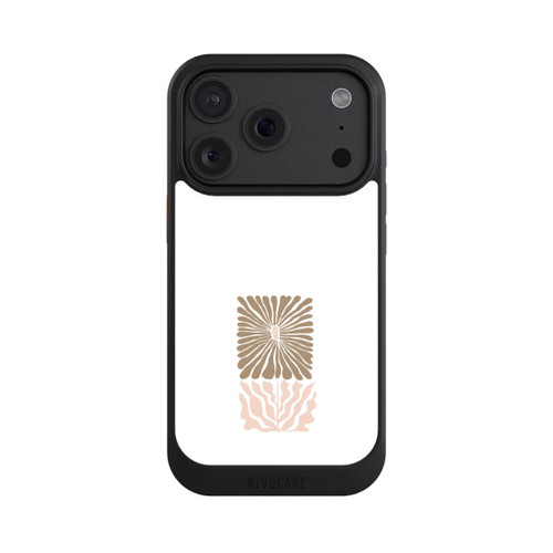 Apple iPhone 18 Pro NIVOcore Eckige Blume Hellbraun