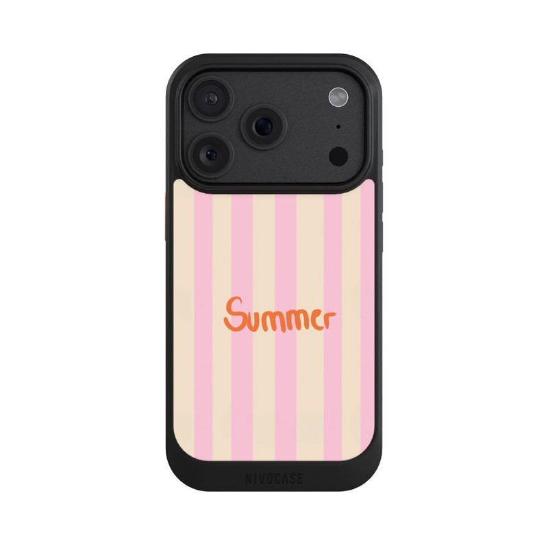 iPhone 18 Pro NIVOcore Summer Pink And Orange Stripes
