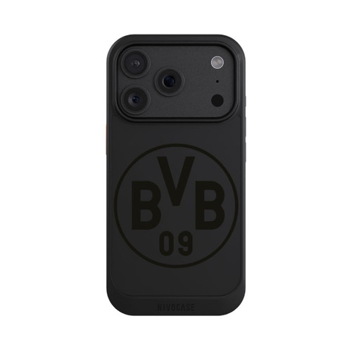 Apple iPhone 18 Pro NIVOcore BVB Logo Schwarz Transparent