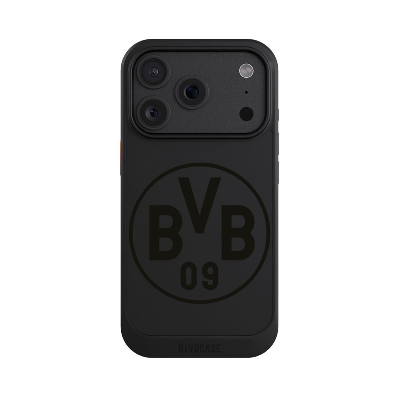iPhone 18 Pro NIVOcore BVB Logo Schwarz Transparent