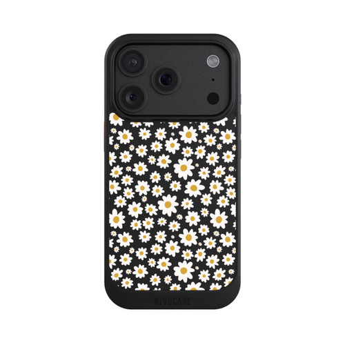 Apple iPhone 18 Pro NIVOcore Daisy Flower Seamless Pattern Transparent
