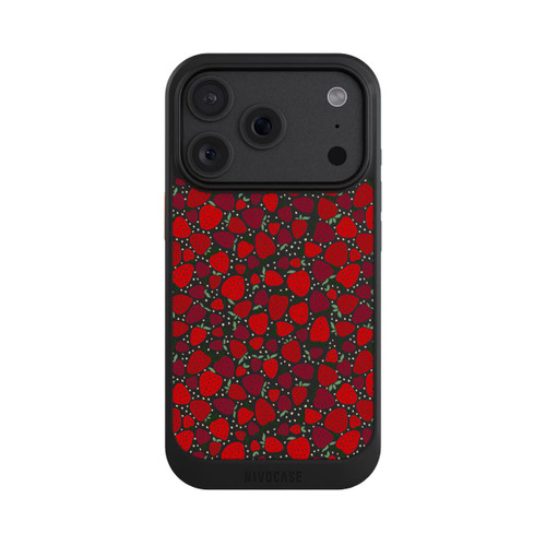 Apple iPhone 18 Pro NIVOcore Strawberry Pattern Comic Transparent