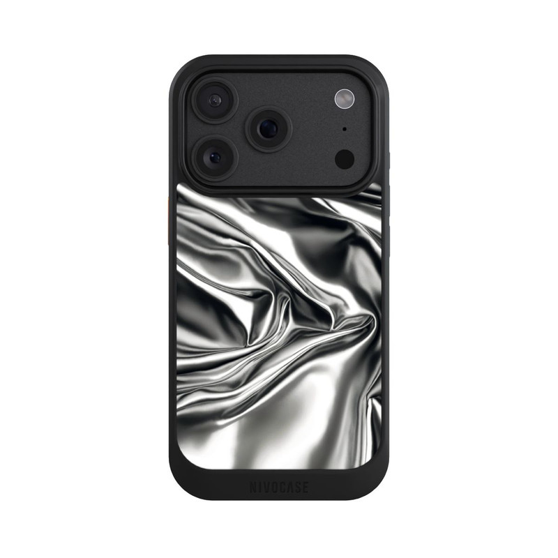 iPhone 18 Pro NIVOcore Shiny Chrome Silver avec IA