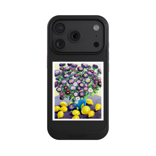 Apple iPhone 18 Pro NIVOcore Purple Asters and Lemons by Christopher Ryland