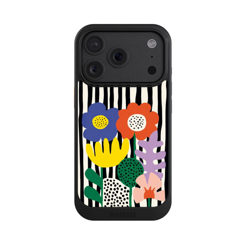 iPhone 18 Pro NIVOcore Flowers Striped Background