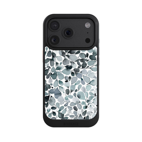 Apple iPhone 18 Pro NIVOcore Eukalyptus Aquarell Blätter Grau