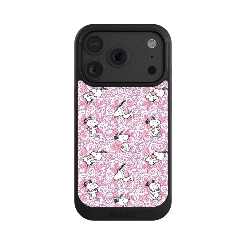 iPhone 18 Pro NIVOcore Peanuts Pink Roses Pattern