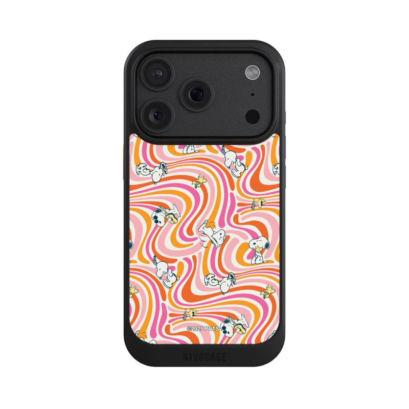 iPhone 18 Pro NIVOcore Peanuts Hippie Pattern Orange