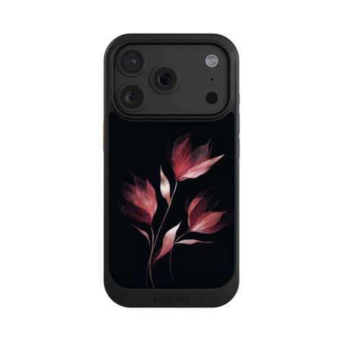 Apple iPhone 18 Pro NIVOcore Burgunderrote Blume Negativ