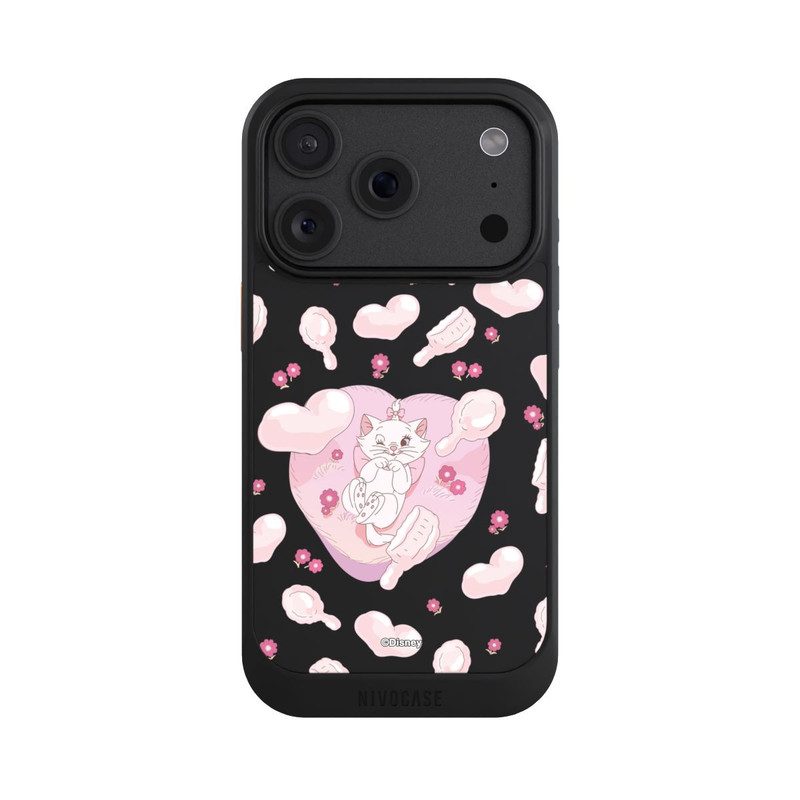 iPhone 18 Pro NIVOcore Aristocats Marie Hearts Pink Transparent