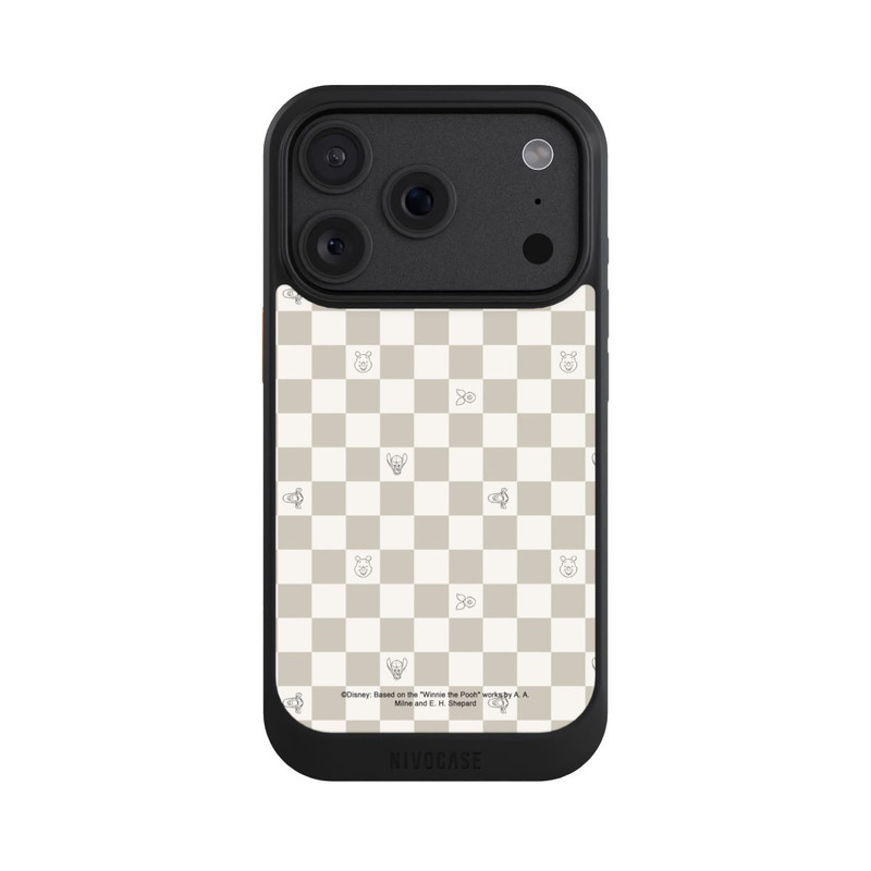 iPhone 18 Pro NIVOcore Winnie l'Ourson Beige à Carreaux