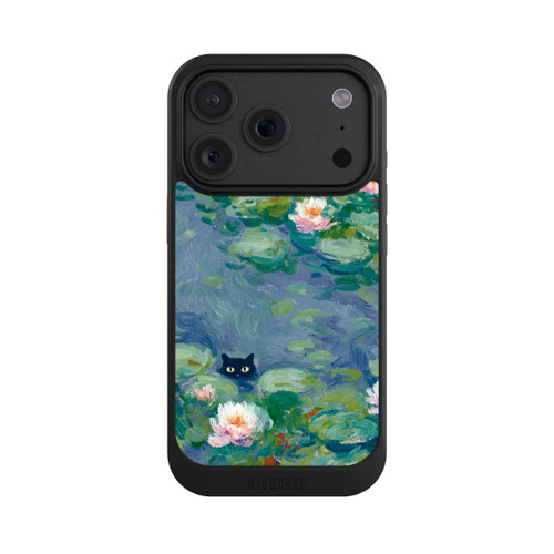 Apple iPhone 18 Pro NIVOcore Katze im Teich Monet Gemälde Impressionismus