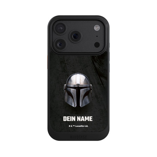Apple iPhone 18 Pro NIVOcore Star Wars Mandalorian Black Helmet personnalisable