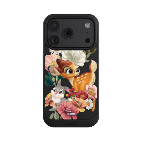 Apple iPhone 18 Pro NIVOcore Bambi und Klopfer Blumen Transparent