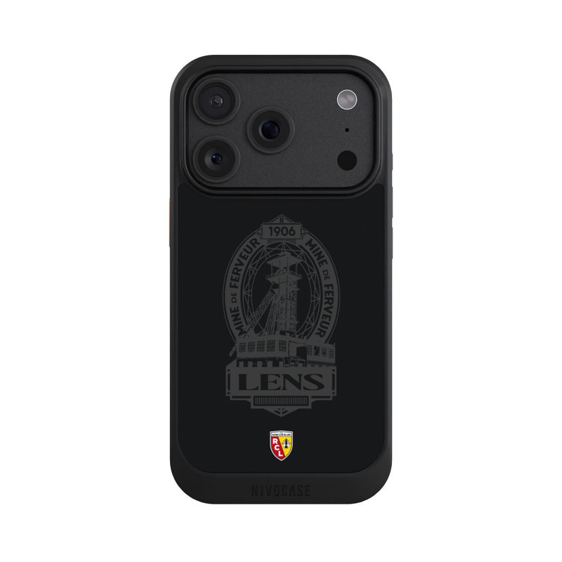 iPhone 18 Pro NIVOcore RC Lens Mine de Ferveur Emblem black