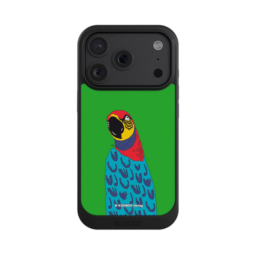 Apple iPhone 18 Pro NIVOcore Drei Fragezeichen und der Super-Papagei