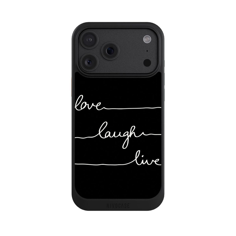 iPhone 18 Pro Max NIVOcore Love Laugh Live white/black