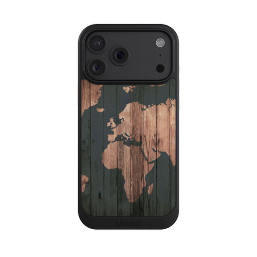 Apple iPhone 18 Pro Max NIVOcore Wooden World Map