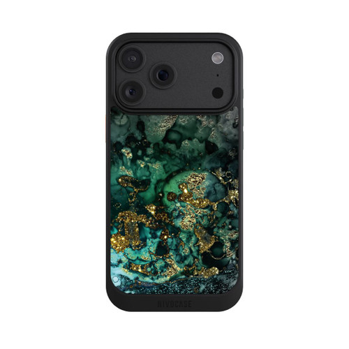 Apple iPhone 18 Pro Max NIVOcore Cyan Glitzer Marmorlook