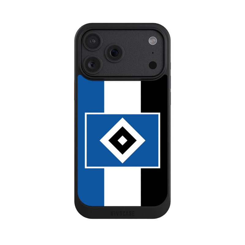 iPhone 18 Pro Max NIVOcore HSV Streifen - Blau-Weiß-Schwarz