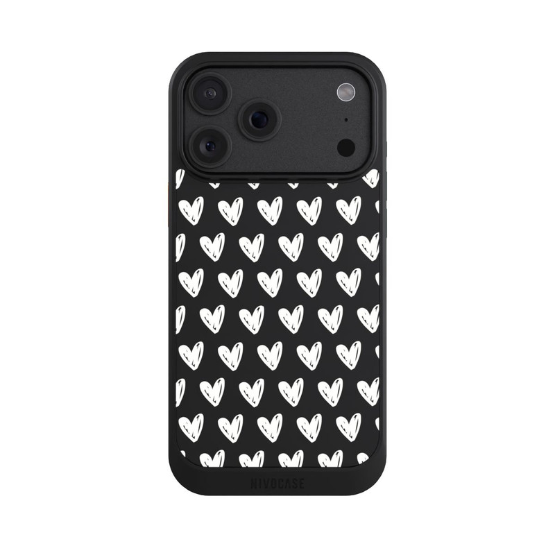 iPhone 18 Pro Max NIVOcore White Hearts transparent