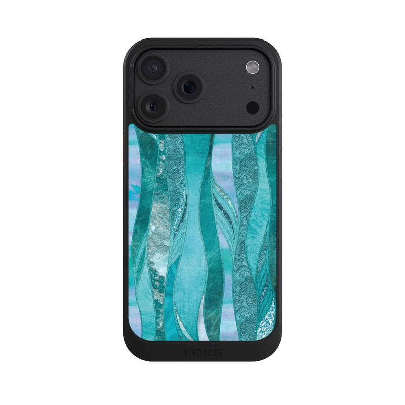 iPhone 18 Pro Max NIVOcore glamouröser Glitzerlook blau