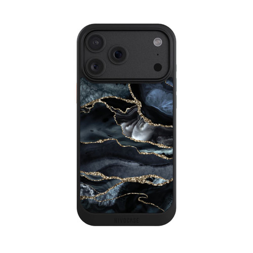 Apple iPhone 18 Pro Max NIVOcore Dark Marble Gold Glitter Look