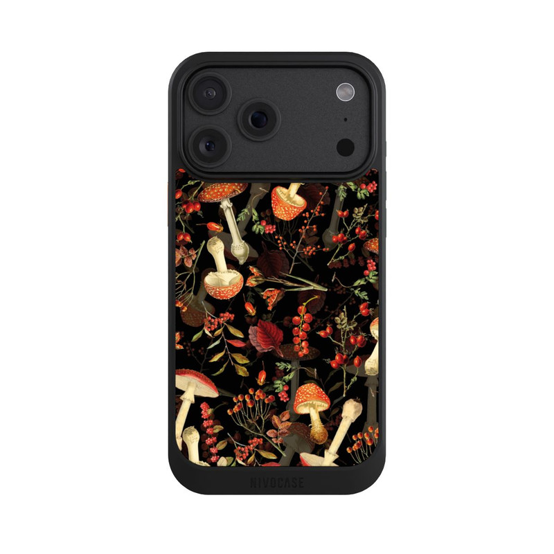 iPhone 18 Pro Max NIVOcore Pilzmuster Schwarz