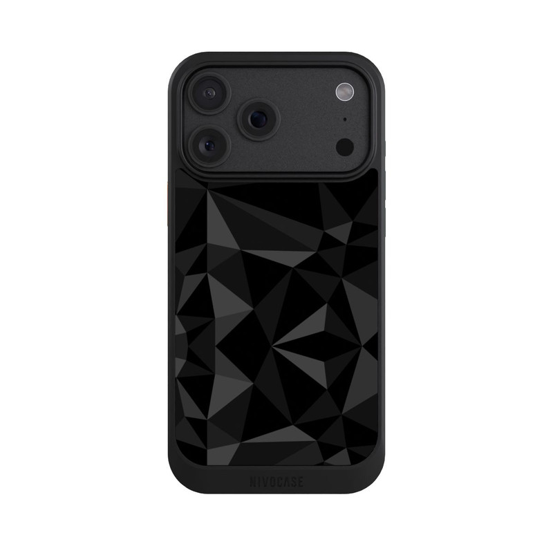 iPhone 18 Pro Max NIVOcore Polygonmuster schwarz