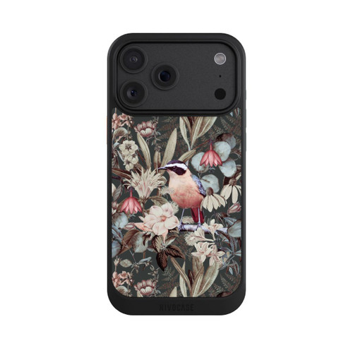 Apple iPhone 18 Pro Max NIVOcore Orangefarbener Vogel im Vintage Blumenmuster