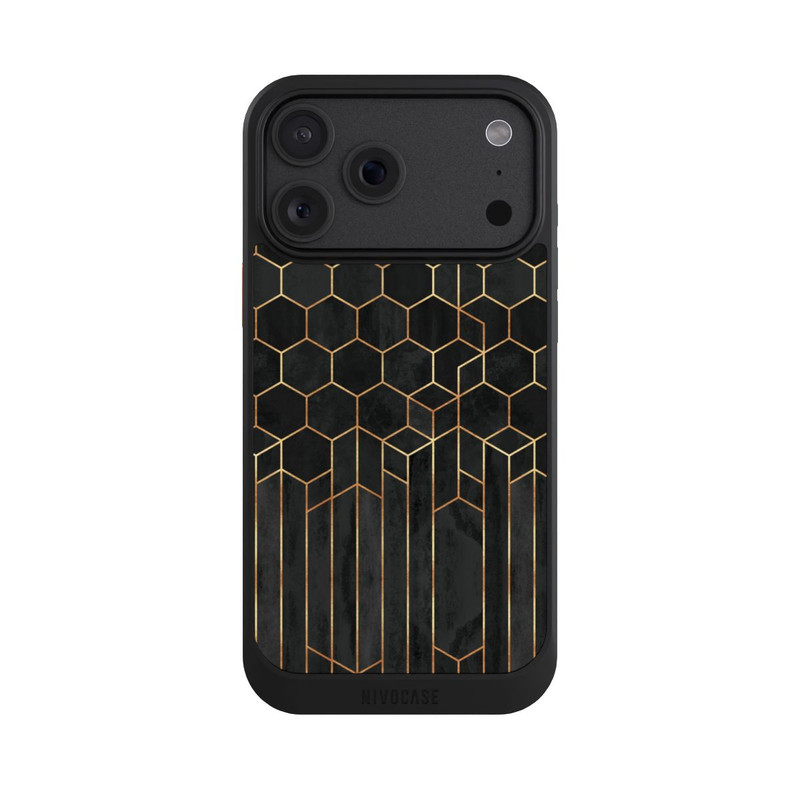 iPhone 18 Pro Max NIVOcore Hexagones noirs