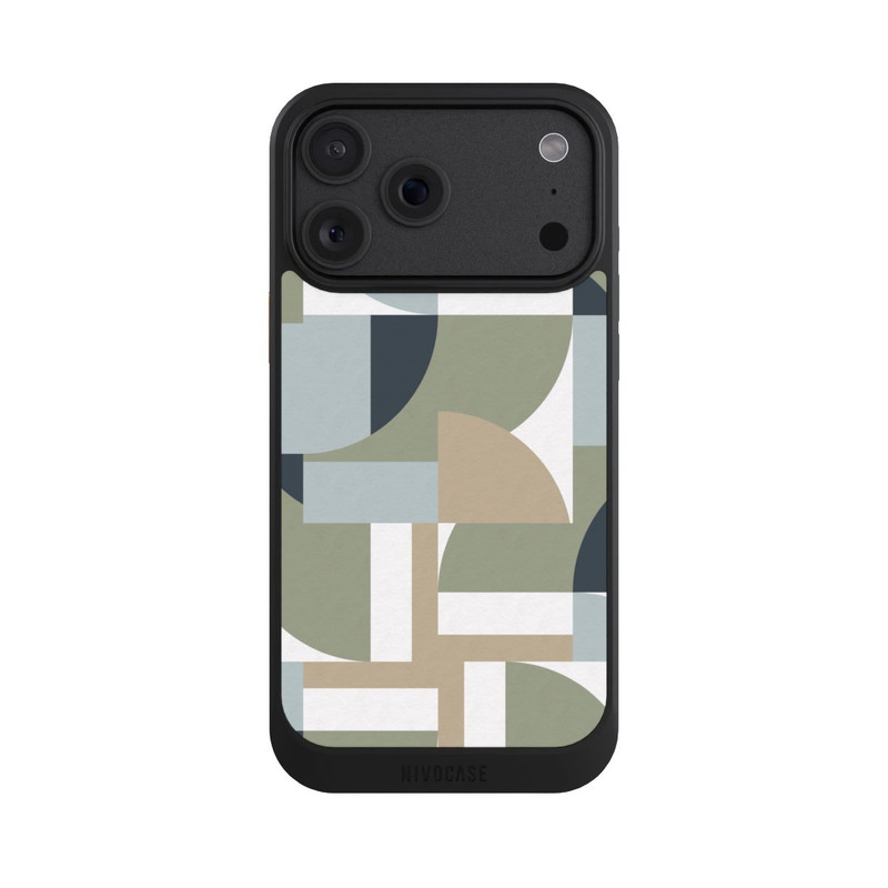 iPhone 18 Pro Max NIVOcore Futuristische Bauhaus Polygone Beige