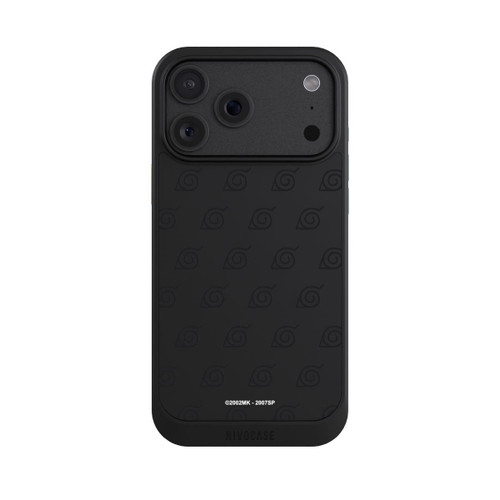 Apple iPhone 18 Pro Max NIVOcore Schwarzes Konoha-Muster Transparent
