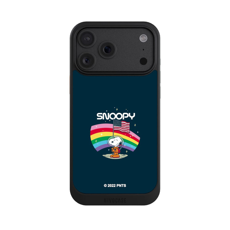 iPhone 18 Pro Max NIVOcore Snoopy Space Traveller Rainbow