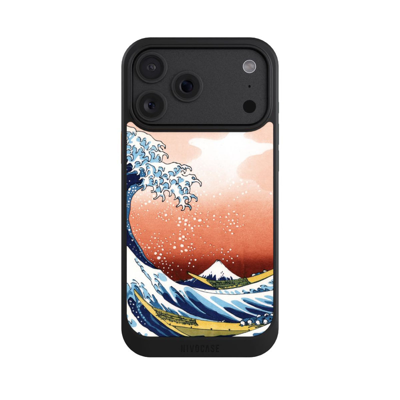 iPhone 18 Pro Max NIVOcore La Grande Vague de Kanagawa Rouge