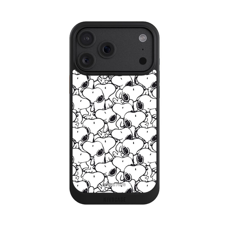 iPhone 18 Pro Max NIVOcore Snoopy Pattern Noir & Blanc