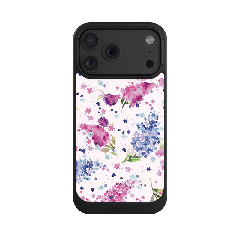 iPhone 18 Pro Max NIVOcore Floral Hydrangeas Lilac Pink