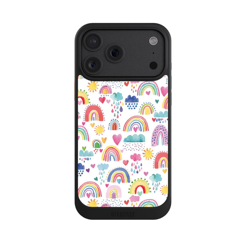 iPhone 18 Pro Max NIVOcore Schöne Regenbogen-Multi-Rot