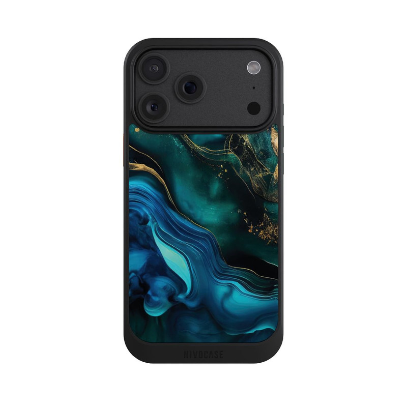 iPhone 18 Pro Max NIVOcore Encre bleue et dorée avec IA