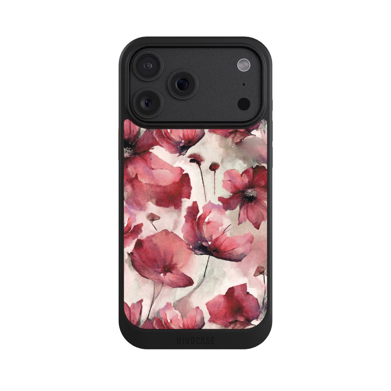 iPhone 18 Pro Max NIVOcore Wilde Mohnblumen Aquarell mit KI