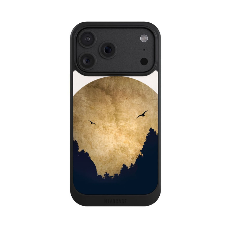 iPhone 18 Pro Max NIVOcore Zwei Vögel vor Mond